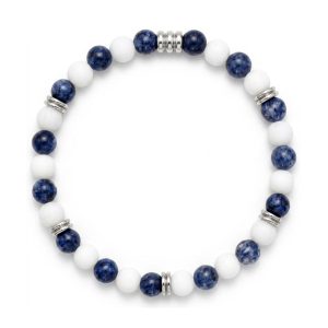 Bracciale Welcome To Europe | Agata & Sodalite Elastic | 6 mm
