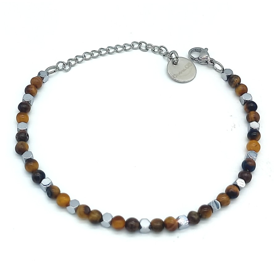 Bracciale Supreme | Occhio di Tigre | 4 mm