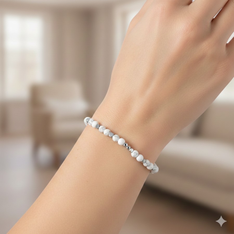 Bracciale Supreme | Aulite Bianca | 4 mm - immagine 2