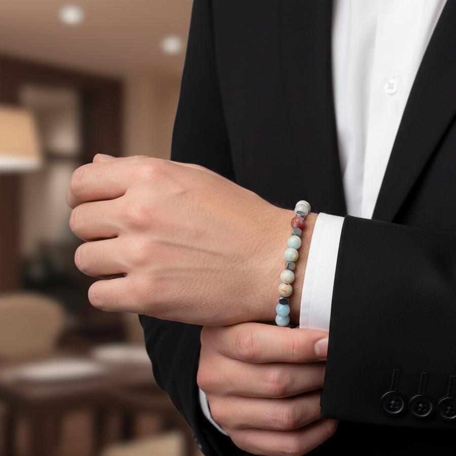 Bracciale Supreme | Sedimento Marino | 6 mm - immagine 2
