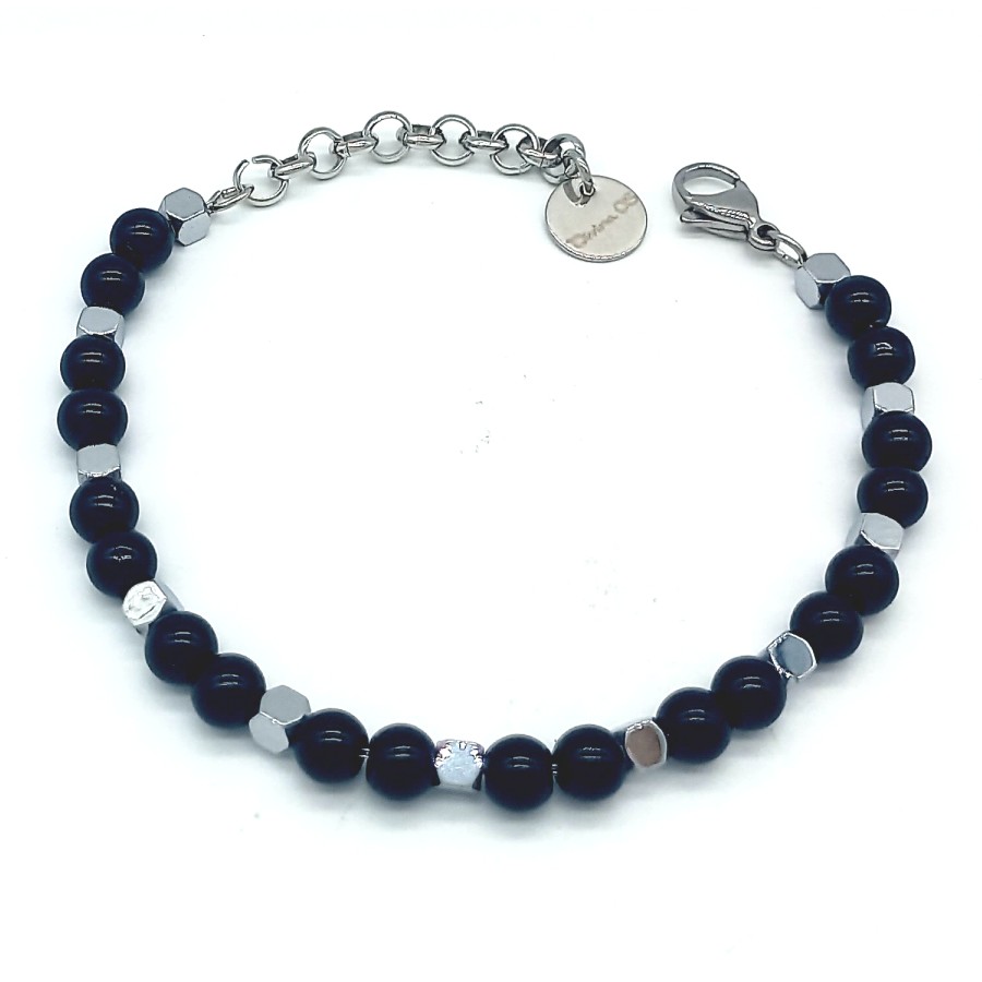 Bracciale Supreme | Onice Nera | 6 mm