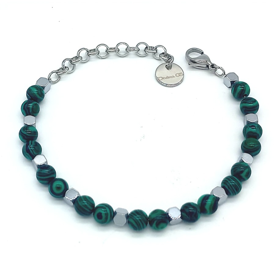 Bracciale Supreme | Malachite | 6 mm