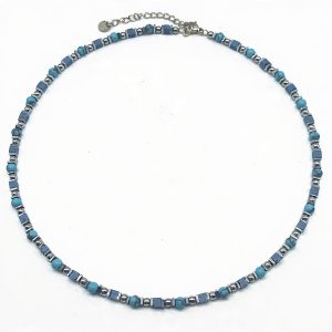 Collana Sequence | Pasta di Turchese | 4 mm