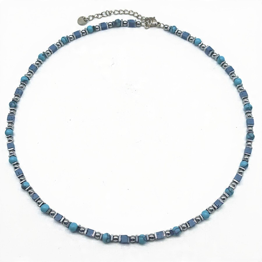 Collana Sequence | Pasta di Turchese | 4 mm
