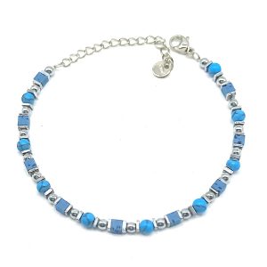 Bracciale Sequence | Aulite Azzurra | 4 mm