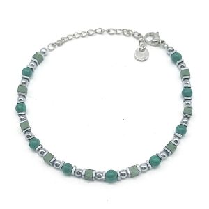 Bracciale Sequence | Malachite | 4 mm
