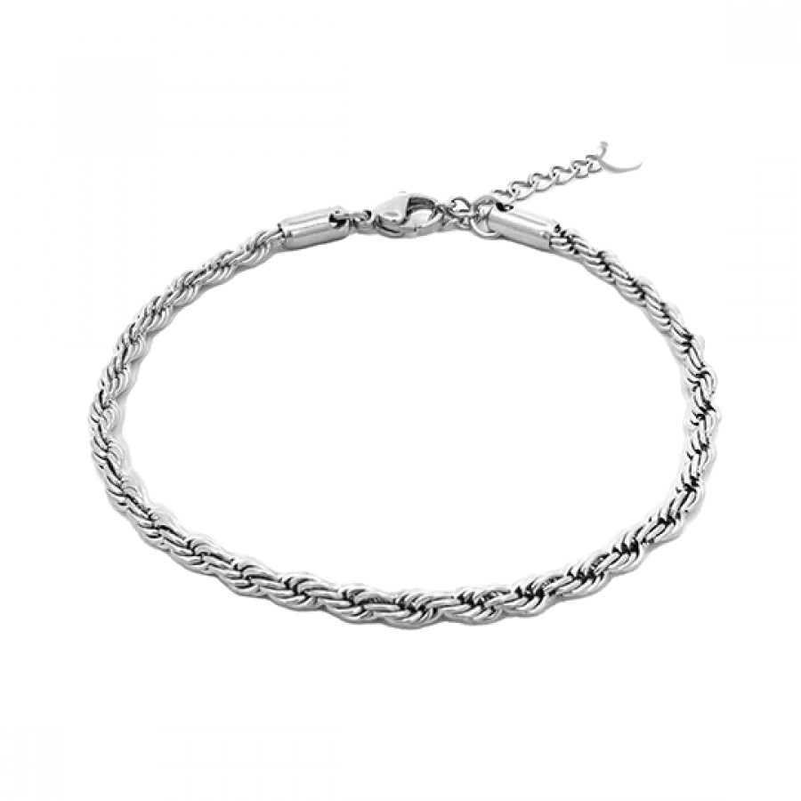 Bracciale Torchon Unisex | Acciaio Inossidabile Silver