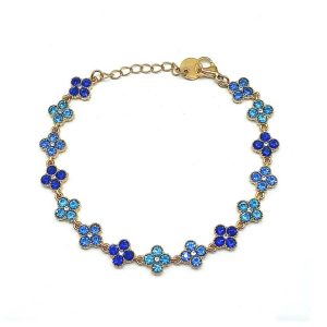 Bracciale Must Flower | Base Acciaio Inossidabile | Crystal Elements in 5 Sequenze