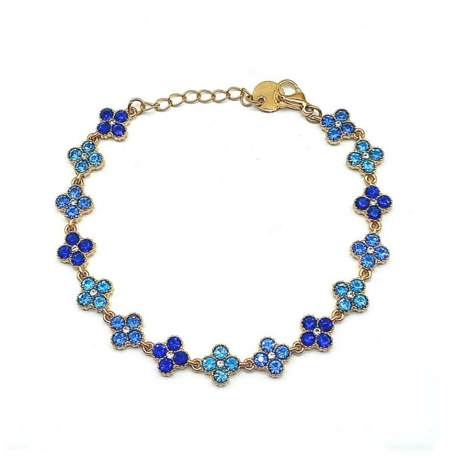 Bracciale Must Flower | Base Acciaio Inossidabile | Crystal Elements in 5 Sequenze