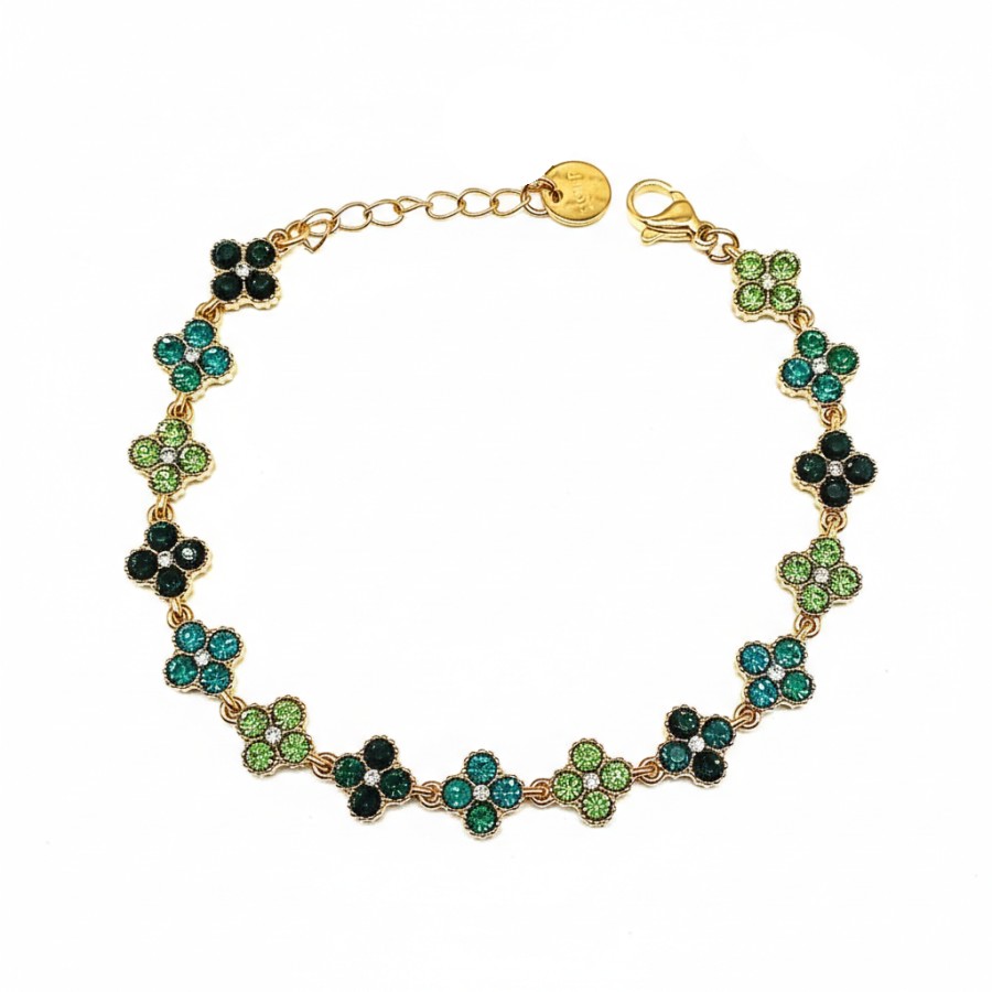 Bracciale Must Flower | Base Acciaio Inossidabile | Crystal Elements in 5 Sequenze - immagine 9