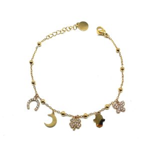 Alternative view of Bracciale Lucky Mix | Acciaio Inossidabile