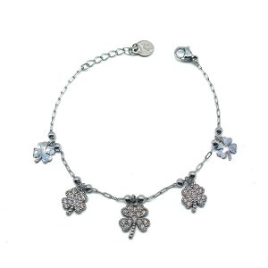 Bracciale Quadrifoglio Five  | Acciaio Inossidabile