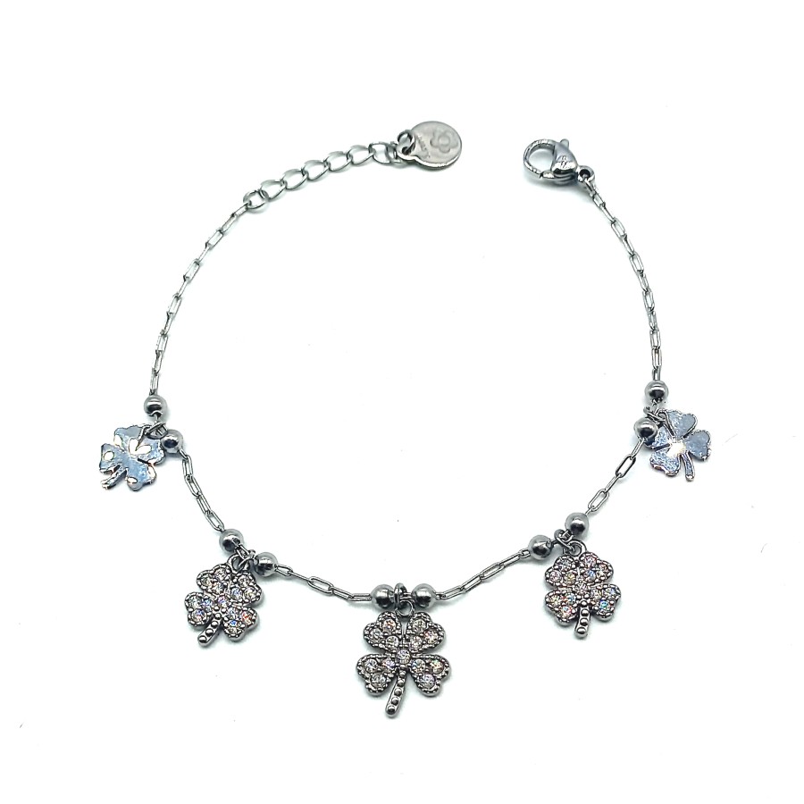 Bracciale Quadrifoglio Five | Acciaio Inossidabile