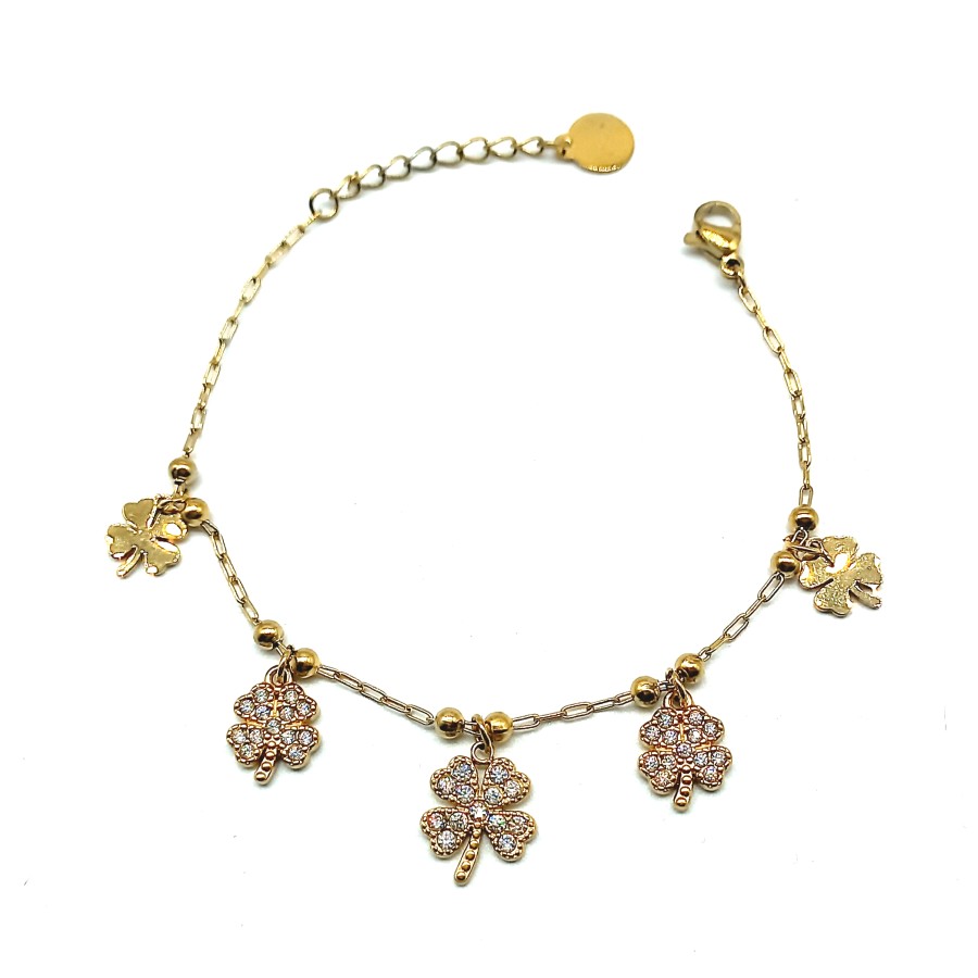 Bracciale Quadrifoglio Five | Acciaio Inossidabile - immagine 2